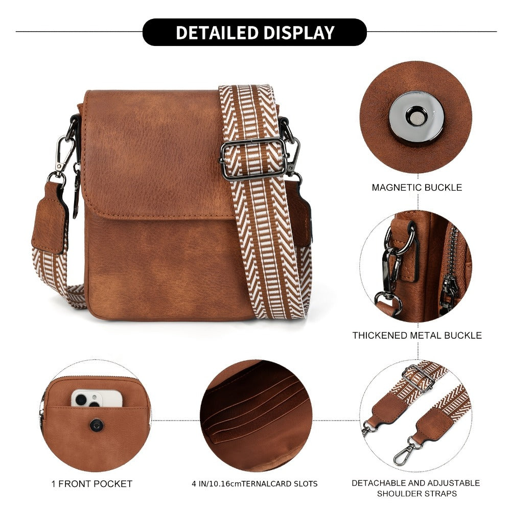 Crossbody Bag for Women – PU Leather, for Travel & Everyday Use – detail view 11