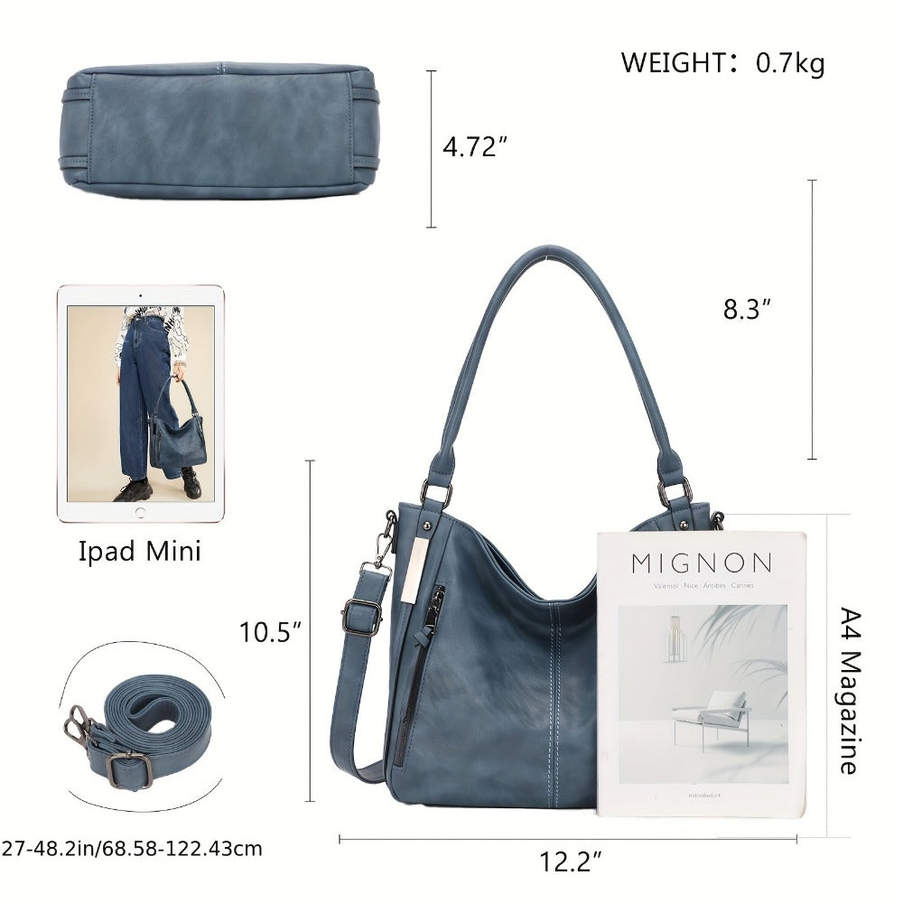 Crossbody Bag for Women – PU Leather, Adjustable Strap, for Travel & Work – detail view 5