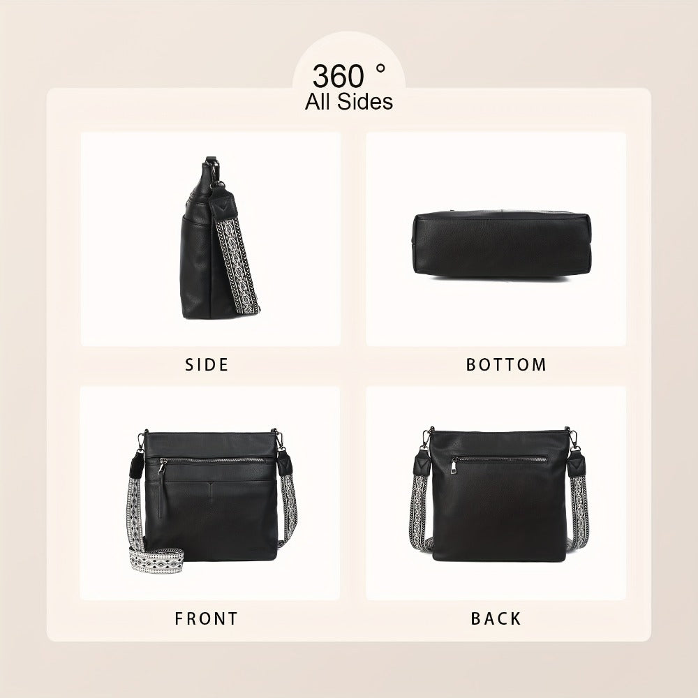 Crossbody Bag for Women – PU Leather, Large Capacity, for Travel & Work – detail view 19