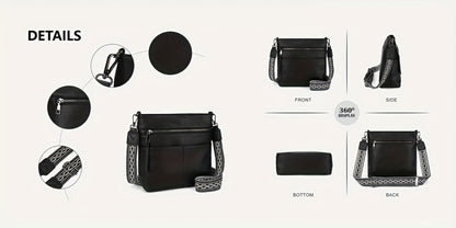 Crossbody Bag for Women – PU Leather, Large Capacity, for Travel & Work – detail view 25