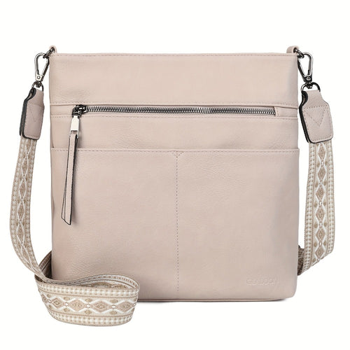 Crossbody Bag for Women – PU Leather, Large Capacity, for Travel & Work – front view