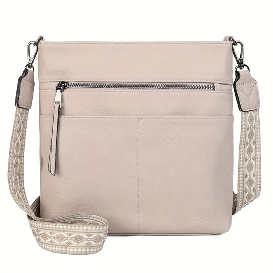 Crossbody Bag for Women – PU Leather, Large Capacity, for Travel & Work – front view