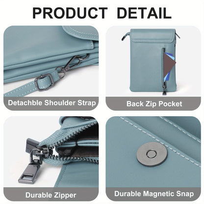 Crossbody Bag for Women – PU Leather, Adjustable Strap, Mini, for Travel – detail view 35