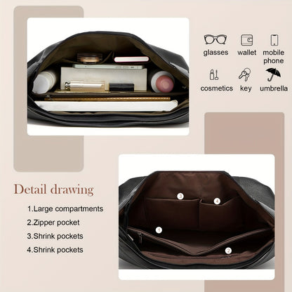 Crossbody Bag for Women – 5 Colors, PU Leather, Large Capacity, Adjustable Strap – detail view 8