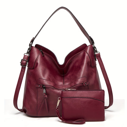 Crossbody Bag for Women – 5 Colors, PU Leather, Large Capacity, Adjustable Strap – front view - product view 12