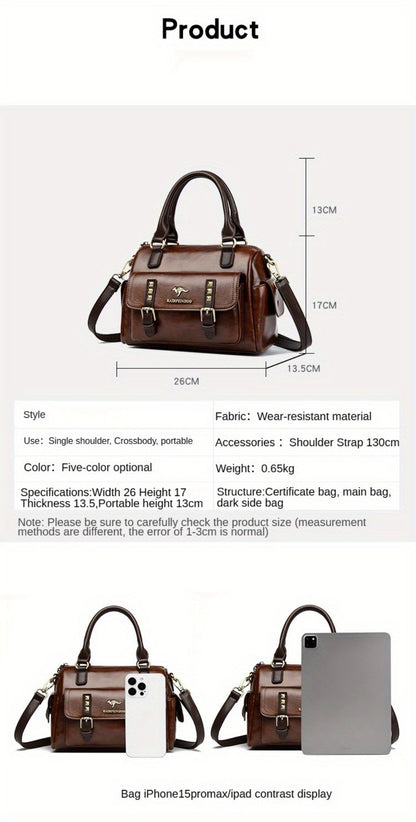 Crossbody Bag for Women – PU Leather, Large Capacity, Multi-Pocket, for Travel & – detail view 29