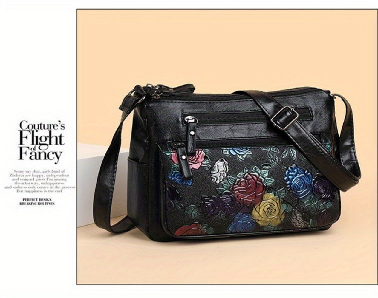 Crossbody Bag for Women – PU Leather, Lightweight, for Travel & Work – detail view 14