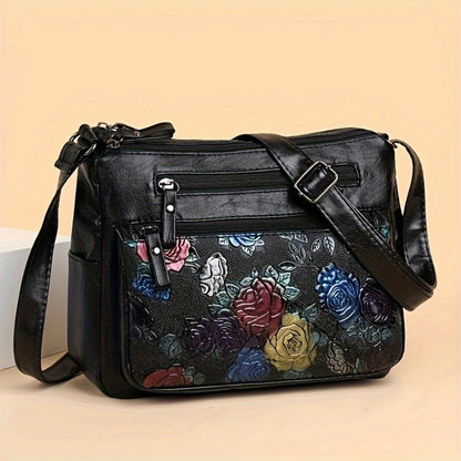 Crossbody Bag for Women – PU Leather, Lightweight, for Travel & Work – front view