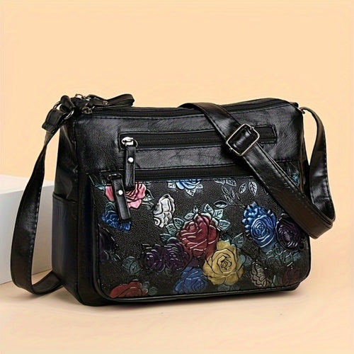Crossbody Bag for Women – PU Leather, Lightweight, for Travel & Work – front view