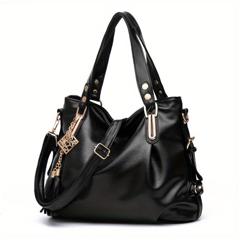 Crossbody Bag for Women – PU Leather, Multi-Pocket, for Work – front view - product view 21