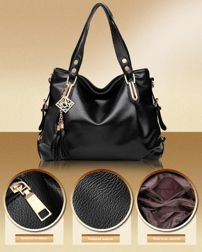 Crossbody Bag for Women – PU Leather, Multi-Pocket, for Work – detail view 17