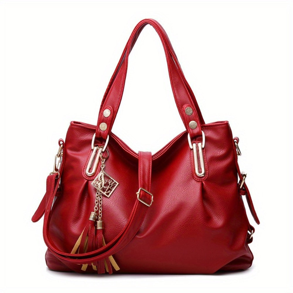Crossbody Bag for Women – PU Leather, Multi-Pocket, for Work – detail view 5
