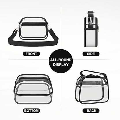 Crossbody Bag – PVC, Clear, Transparent, Adjustable Strap – detail view 6