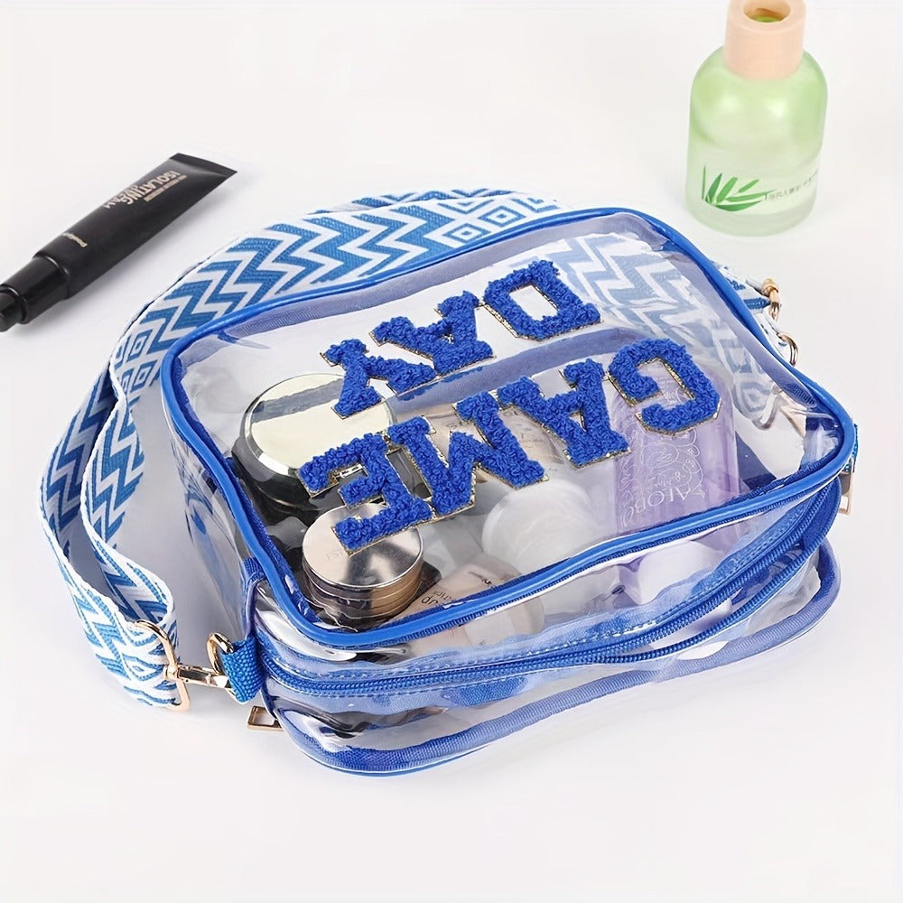 Crossbody Bag for Women – PVC, Clear, Transparent, for Travel – front view