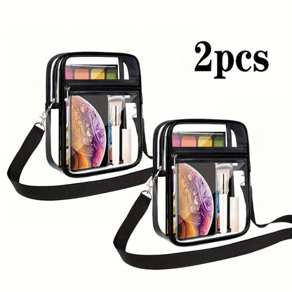 Crossbody Bag for Women – PVC, Clear, Transparent, for Travel – front view