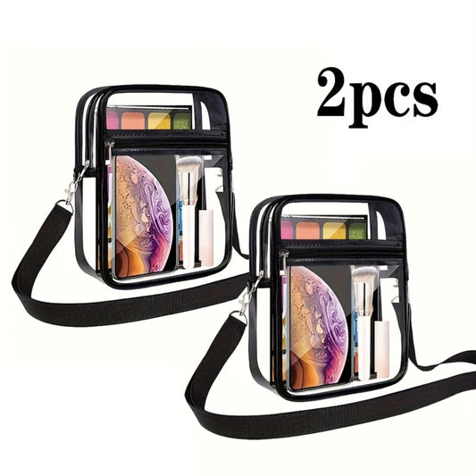 Crossbody Bag for Women – PVC, Clear, Transparent, for Travel – front view