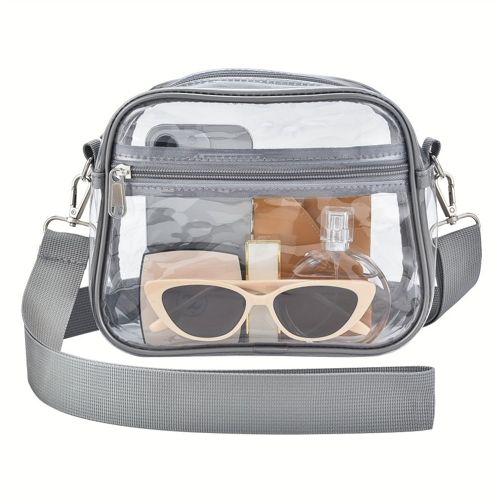 Crossbody Bag for Women – PVC, Clear, Transparent, Adjustable Strap – detail view 16