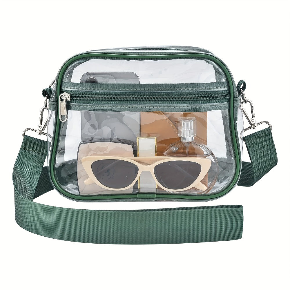 Crossbody Bag for Women – PVC, Clear, Transparent, Adjustable Strap – detail view 20