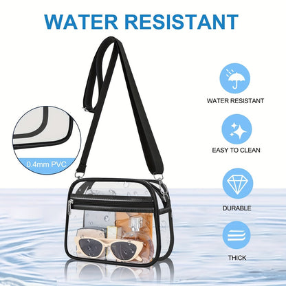 Crossbody Bag for Women – PVC, Clear, Transparent, Adjustable Strap – detail view 7