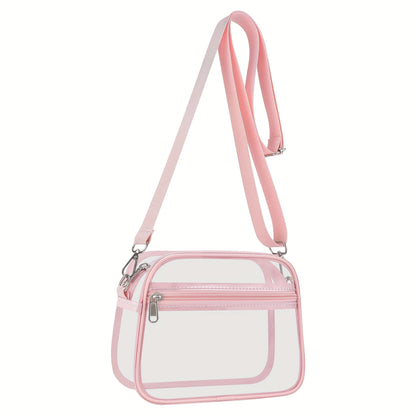 Crossbody Bag for Women – PVC, Clear, Transparent, Adjustable Strap – detail view 26