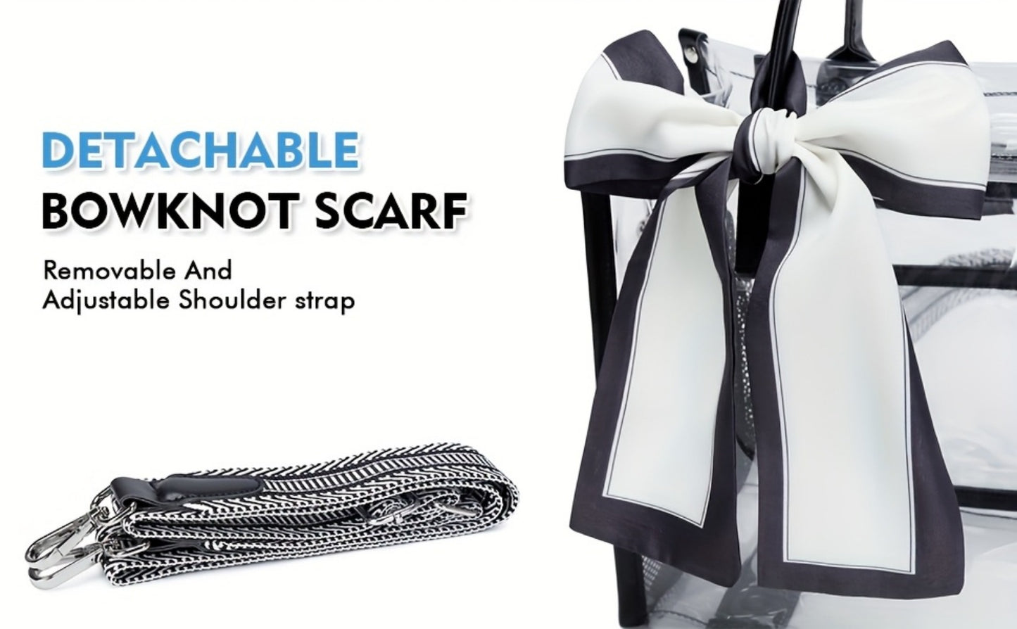 Crossbody Bag for Women – PVC, Clear, for Travel & Everyday Use – detail view 15
