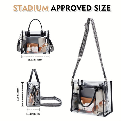 Crossbody Bag for Women – PVC, Clear, for Travel & Everyday Use – detail view 5