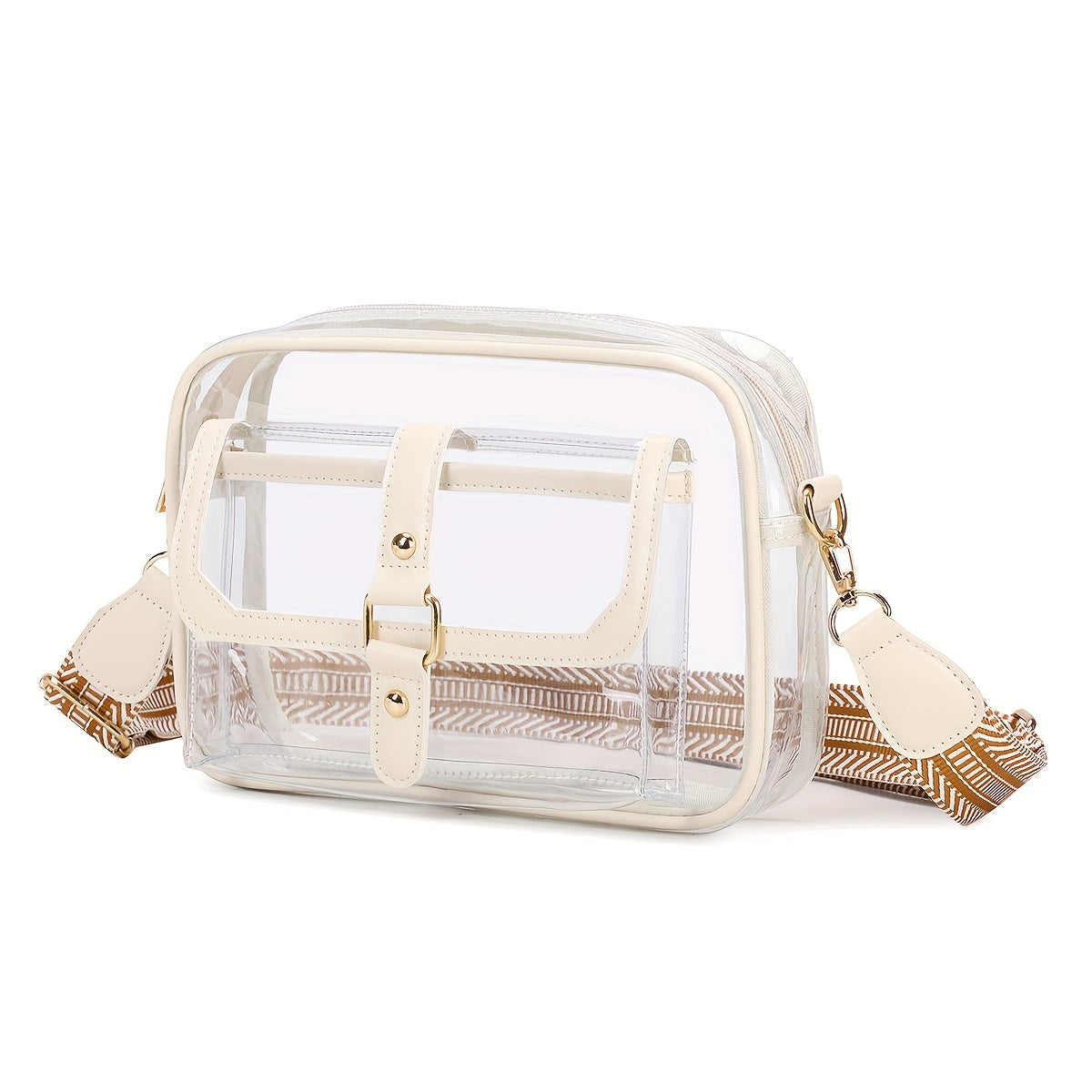 Crossbody Bag for Women – PVC, Lightweight, Clear, Multi Pocket – alternate view