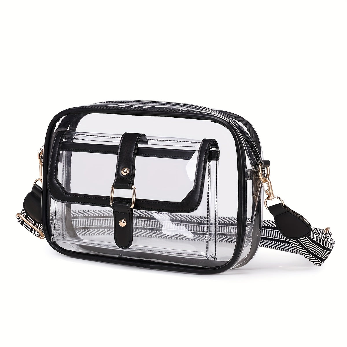 Crossbody Bag for Women – PVC, Lightweight, Clear, Multi Pocket – front view - product view 15