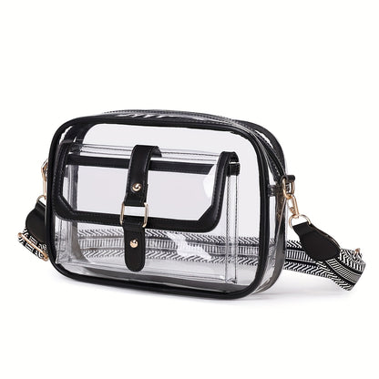 Crossbody Bag for Women – PVC, Lightweight, Clear, Multi Pocket – front view - product view 15