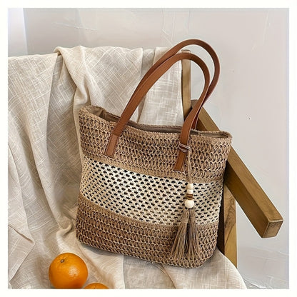 Crossbody Bag for Women – Straw, for Travel & Everyday Use – detail view 8