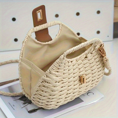 Crossbody Bag for Women – Straw, Polyester, Lightweight, for Travel & Everyday Use – detail view 10