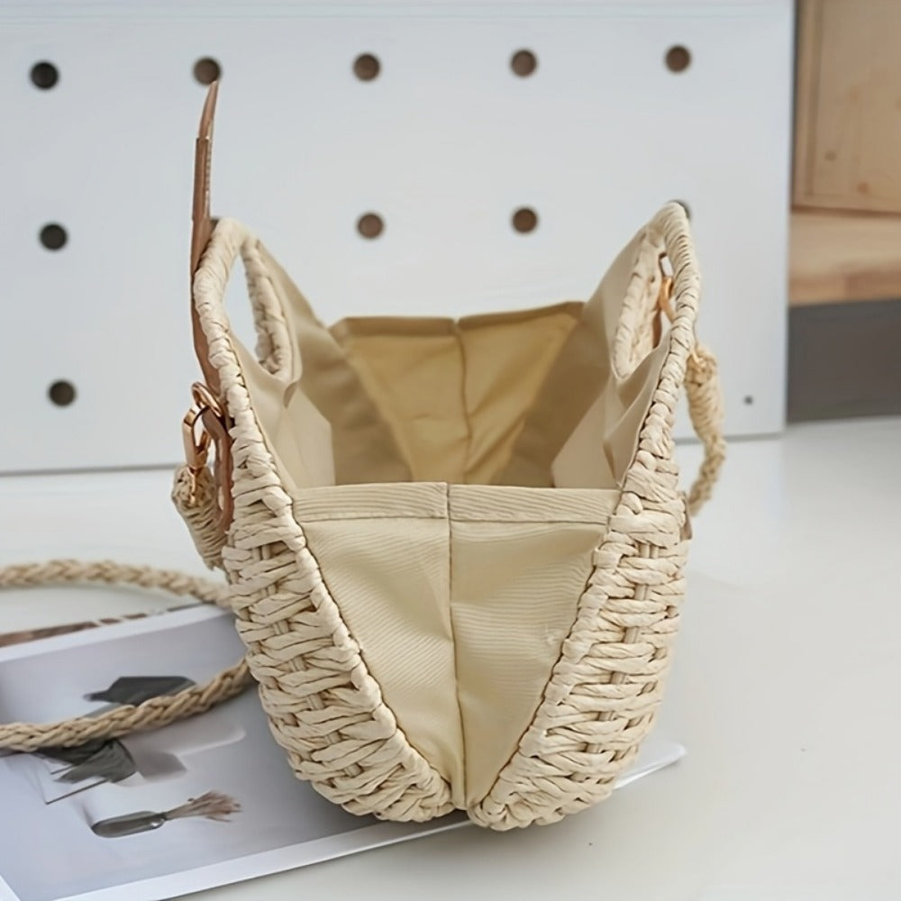 Crossbody Bag for Women – Straw, Polyester, Lightweight, for Travel & Everyday Use – detail view 9
