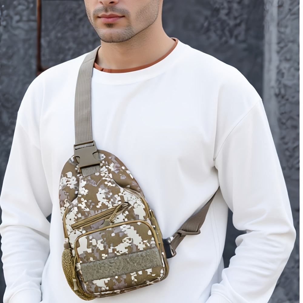 Crossbody Bag for Women – Tactical Camouflage Oxford Cloth Charging – alternate view