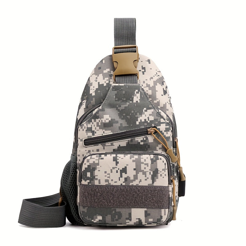 Crossbody Bag for Women – Tactical Camouflage Oxford Cloth Charging – detail view 13