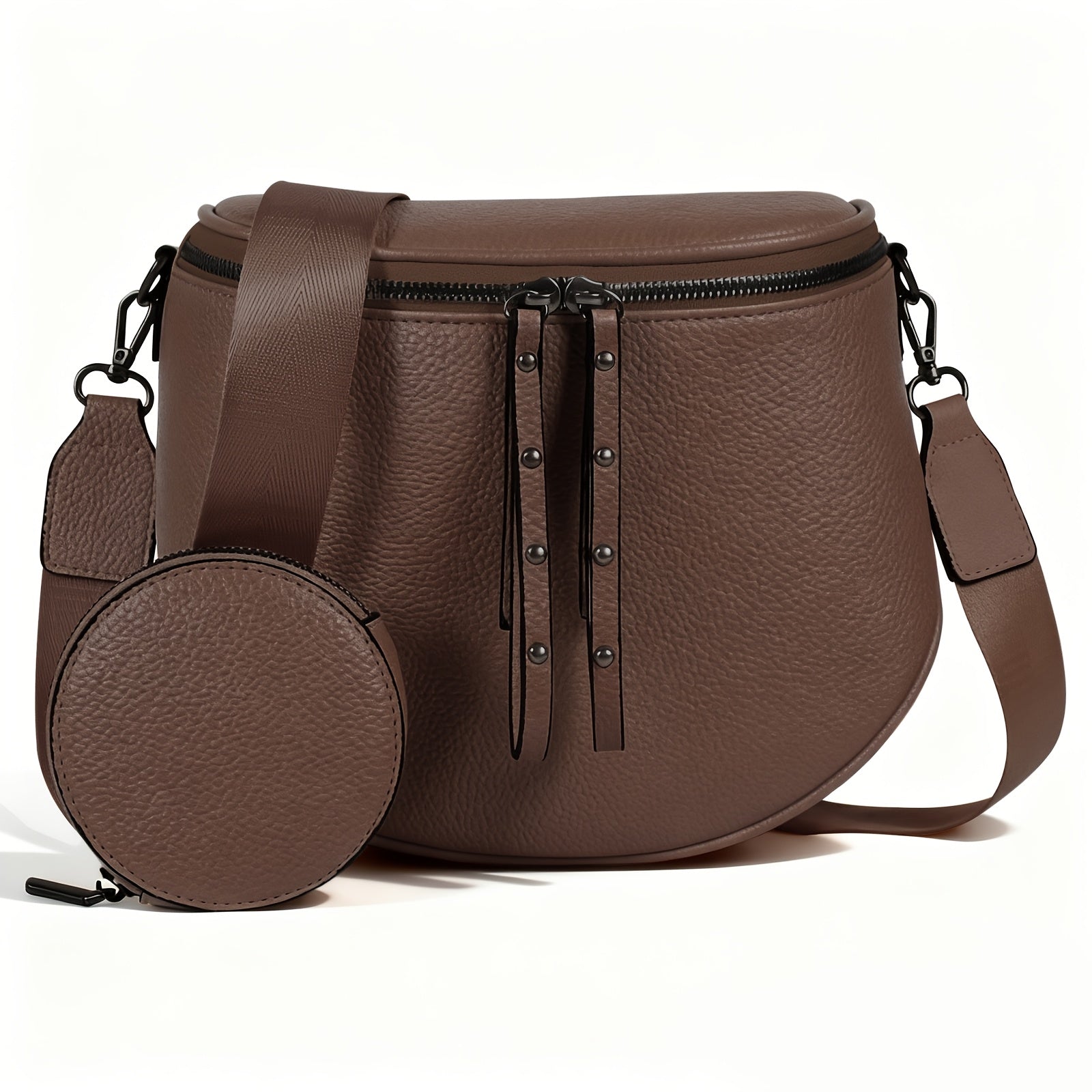 Crossbody Bag for Women – for Travel & Everyday Use, Detachable Strap Plaid Multi – detail view 24