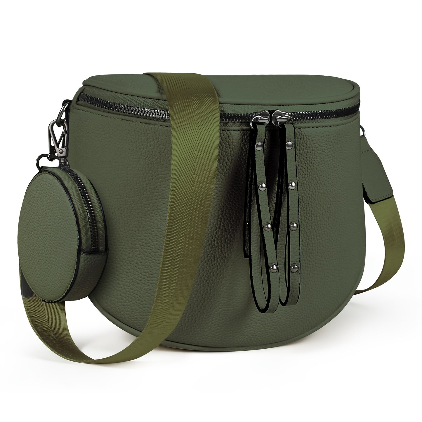 Crossbody Bag for Women – for Travel & Everyday Use, Detachable Strap Plaid Multi – front view - product view 21
