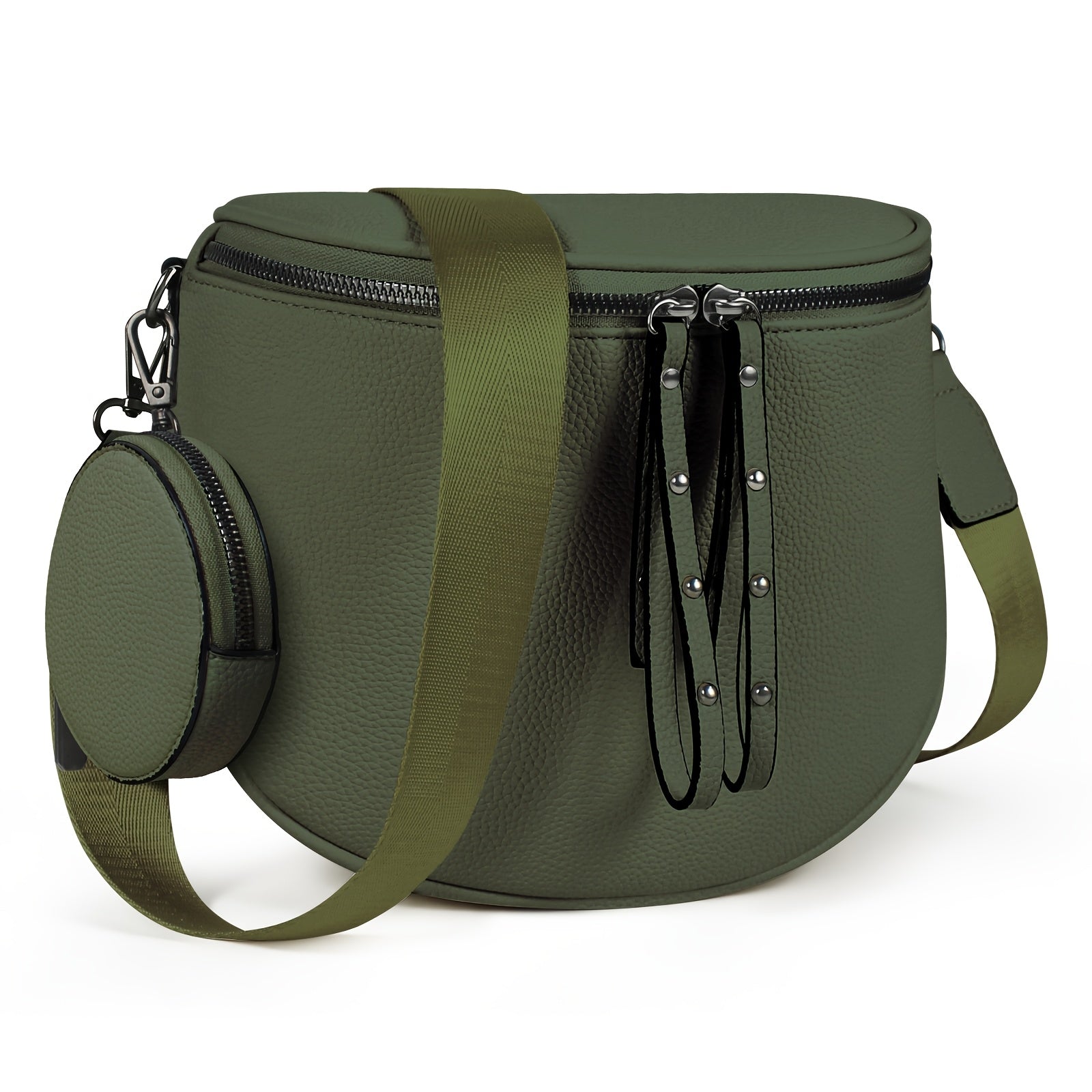 Crossbody Bag for Women – for Travel & Everyday Use, Detachable Strap Plaid Multi – front view - product view 21