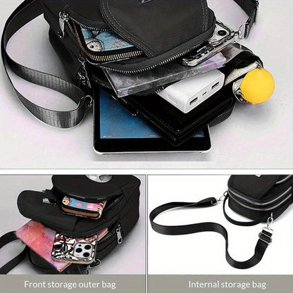 Crossbody Bag for Women – for Travel & Everyday Use, Rose Arrow Print Zipper Closure – detail view 6