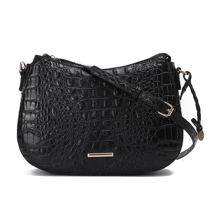 Crossbody Bag for Women – for Travel & Everyday Use, Crocodile Pattern Vintage Textured – detail view 4