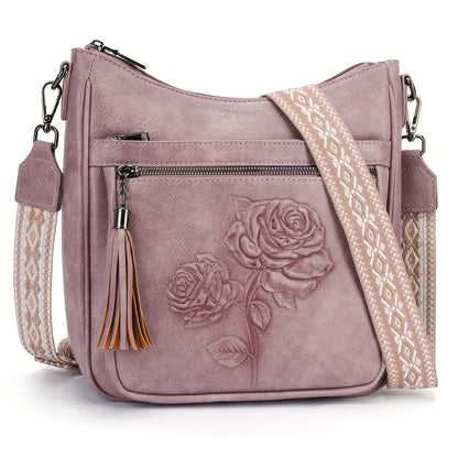 Crossbody Bag for Women – for Travel & Everyday Use, Vintage Pattern Adjustable Strap – detail view 5