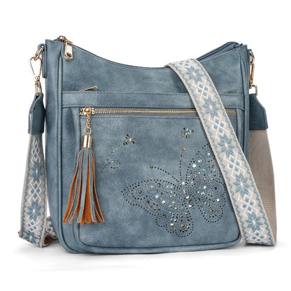 Crossbody Bag for Women – for Travel & Everyday Use, Vintage Pattern Adjustable Strap – detail view 14