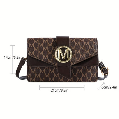 Crossbody Bag for Women – for Travel & Work, Retro Letter Vintage Work Shopping – detail view 7