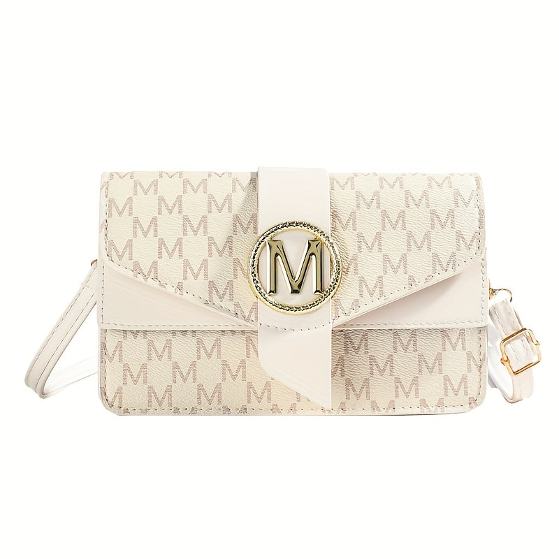 Crossbody Bag for Women – for Travel & Work, Retro Letter Vintage Work Shopping – alternate view