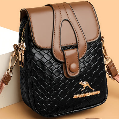 Crossbody Bag for Women – for Travel & Work, Woven Small Square Detachable Strap – detail view 11