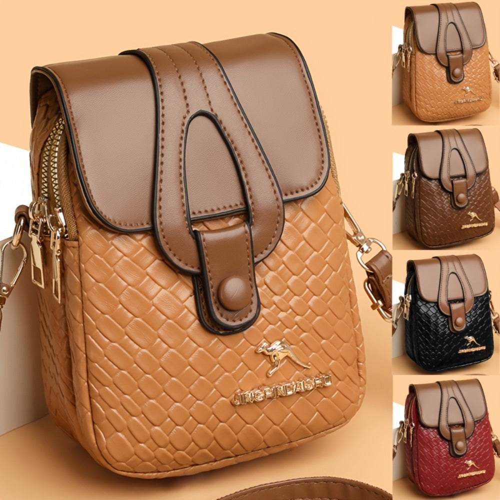 Crossbody Bag for Women – for Travel & Work, Woven Small Square Detachable Strap – detail view 2