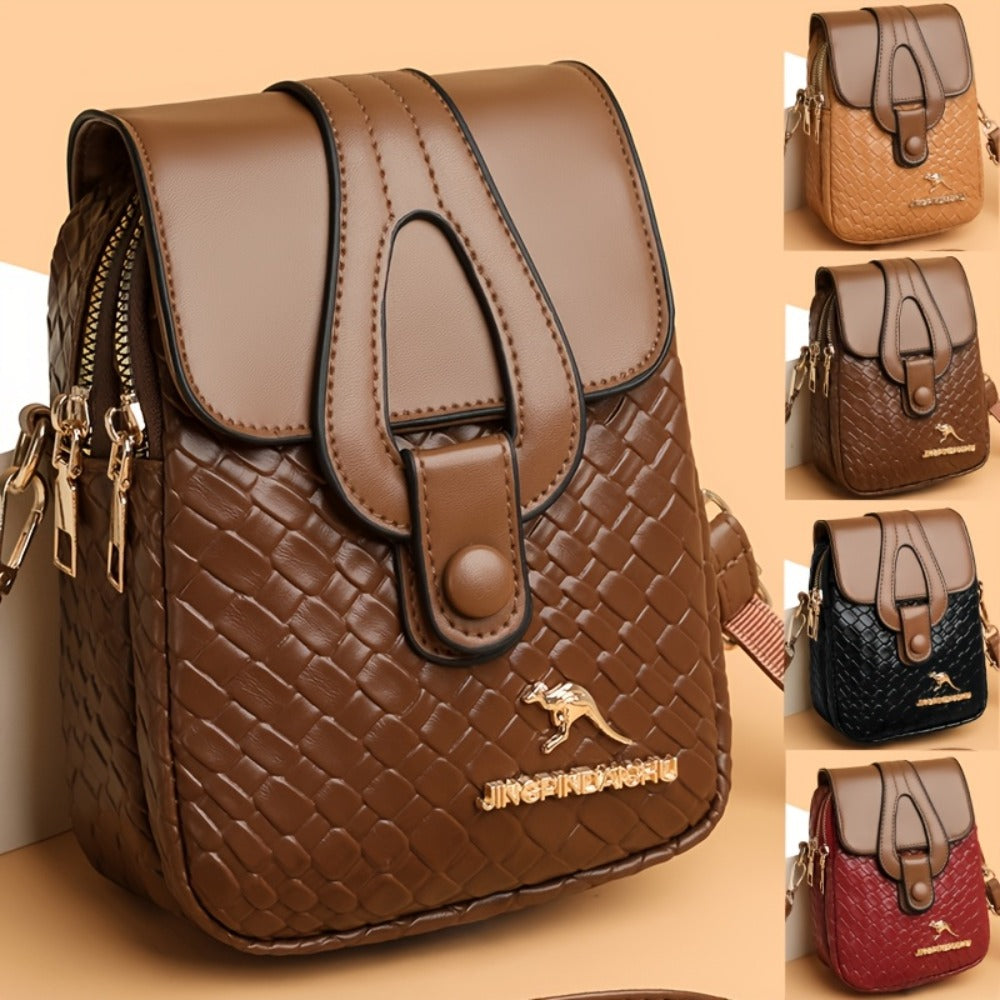 Crossbody Bag for Women – for Travel & Work, Woven Small Square Detachable Strap – detail view 4