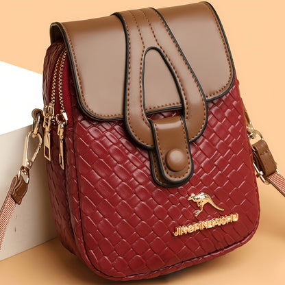 Crossbody Bag for Women – for Travel & Work, Woven Small Square Detachable Strap – detail view 10
