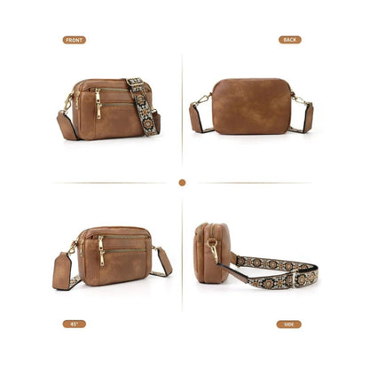 Crossbody Bag for Women – Vegan Leather, Adjustable Strap, Lightweight, for Travel & – detail view 16