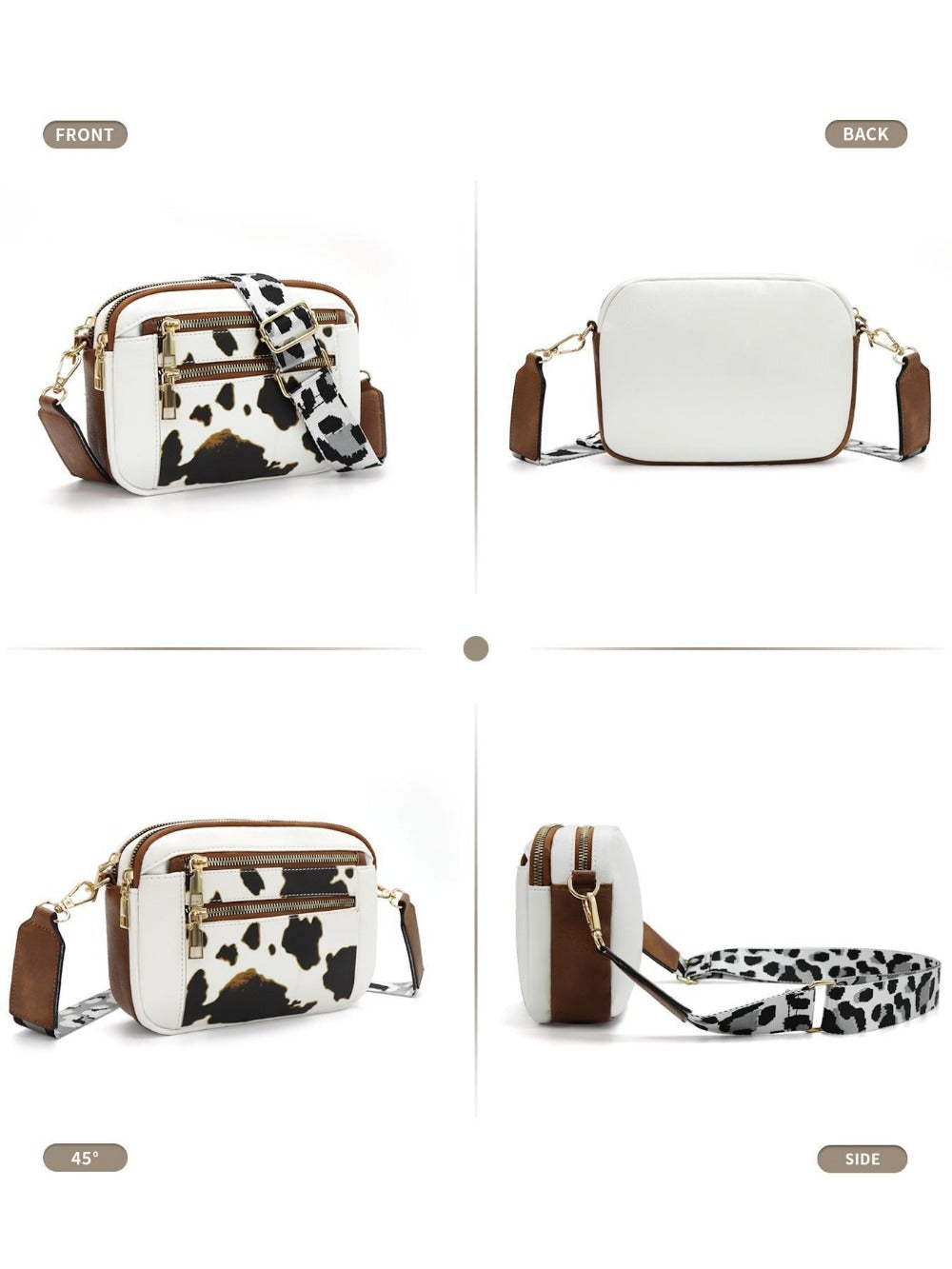 Crossbody Bag for Women – Vegan Leather, Adjustable Strap, Lightweight, for Travel & – detail view 37