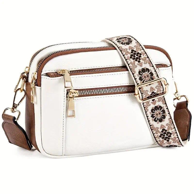 Crossbody Bag for Women – Vegan Leather, Adjustable Strap, Lightweight, for Travel & – detail view 3